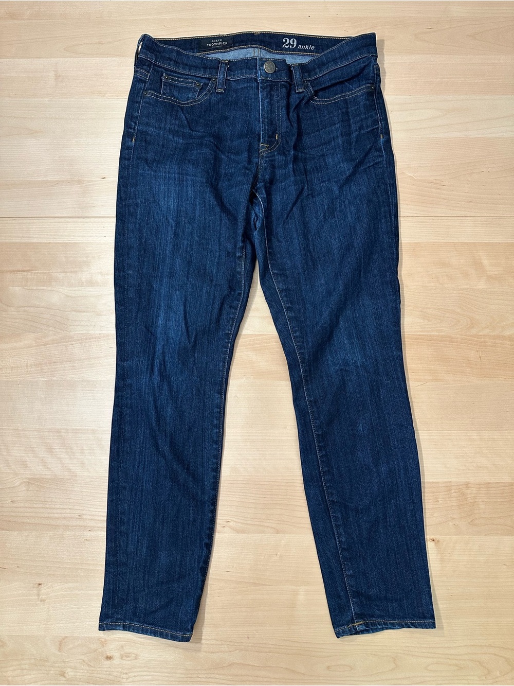 J. Crew Dark Blue Toothpick Ankle Jeans